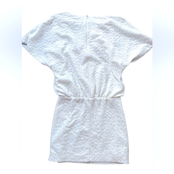 Ivory color mango MNG mini cheetah dress size XS euro or XXS US so cute - Picture 3 of 4